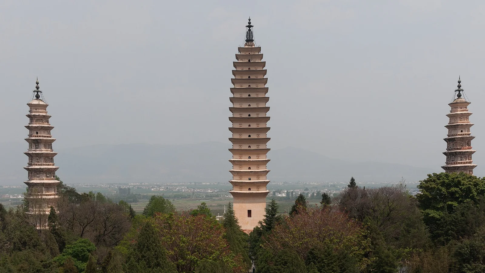 Three Pagodas in Dali