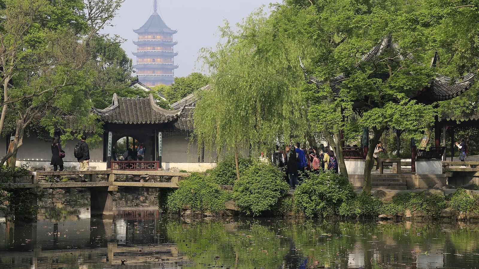 Classical garden scenery in Suzhou