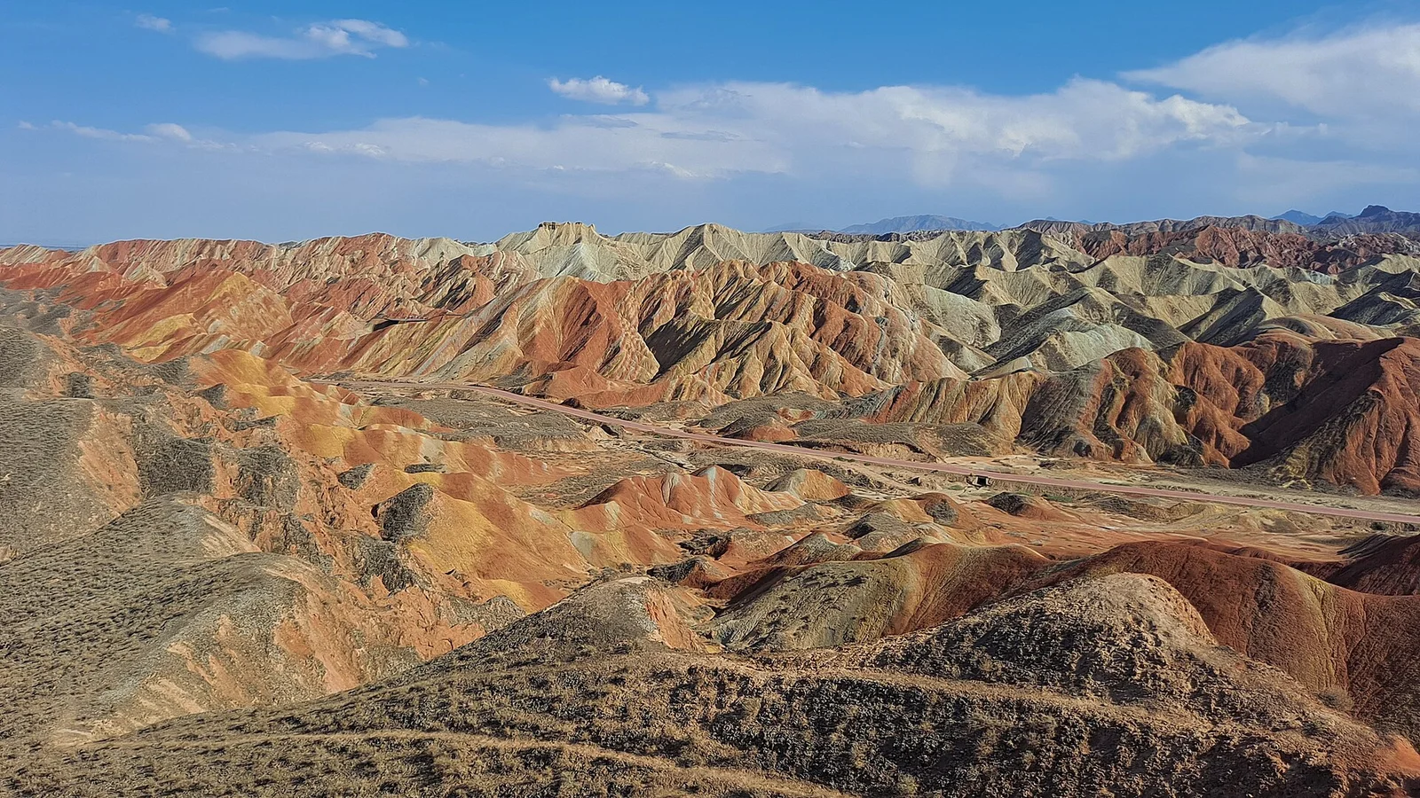 Rainbow mountains in Zhangye
